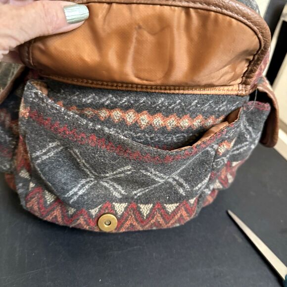 Mossimo Southwestern Aztec Tribal Print Backpack Rucksack Cinch Bag - Picture 10 of 11